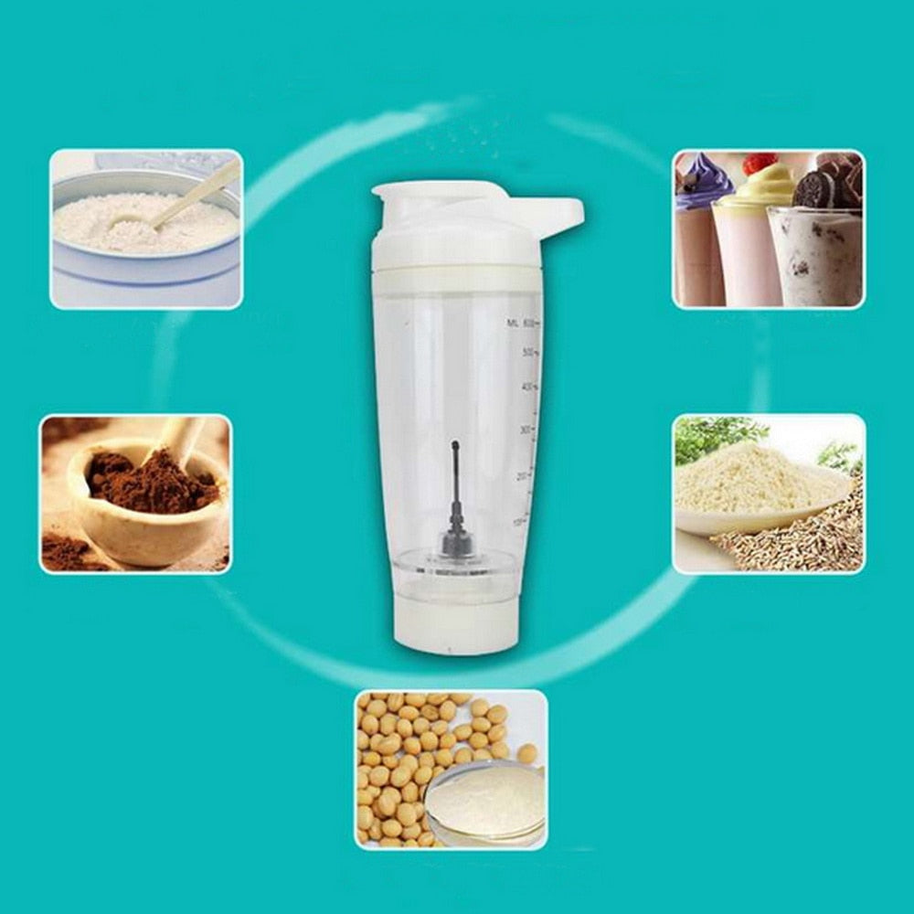 600 ml Electric Protein Shaker Bottle